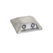 Aluminium marking nail | for gluing | with two reflecting lenses | both sides